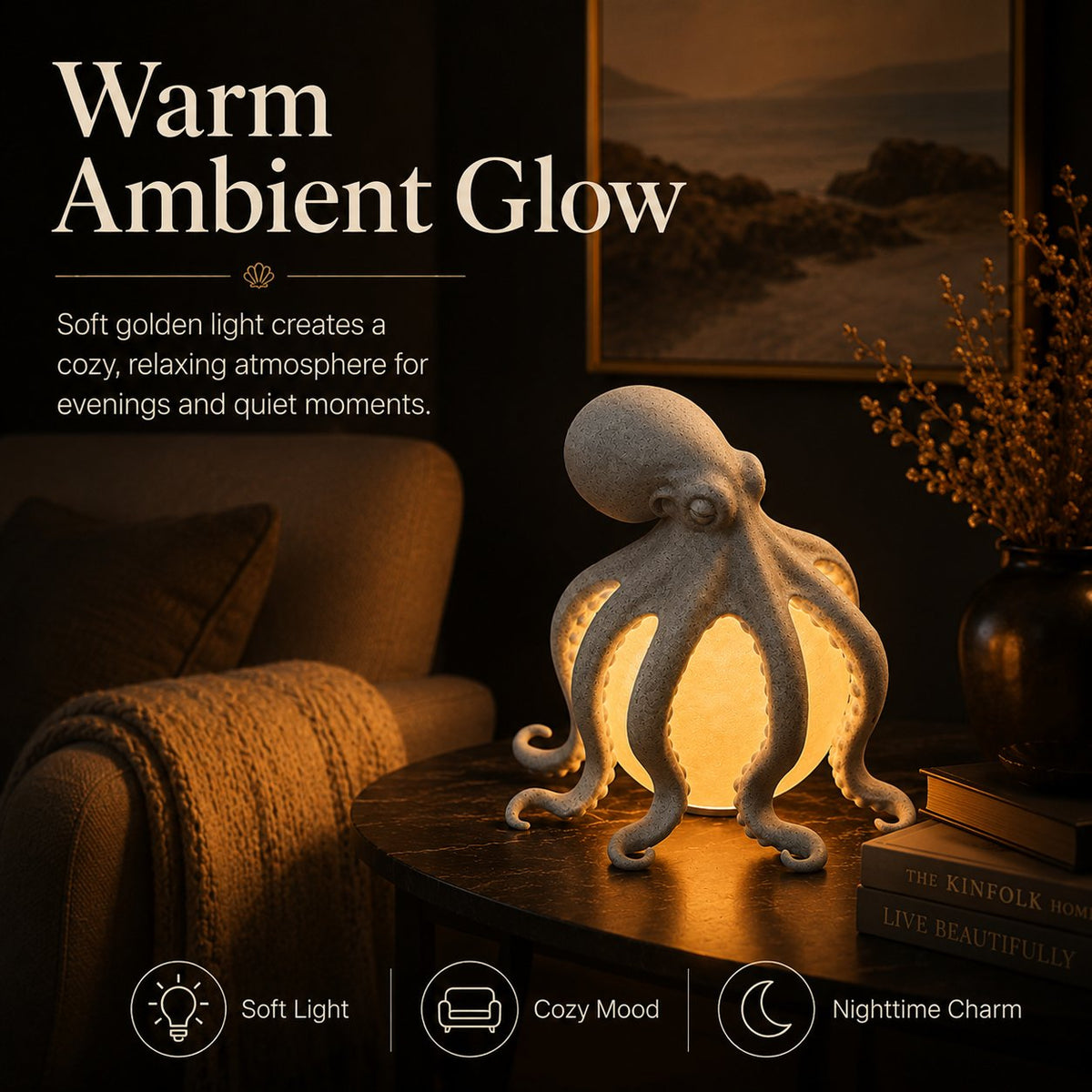 Sculptural Ocean-Inspired Accent Light