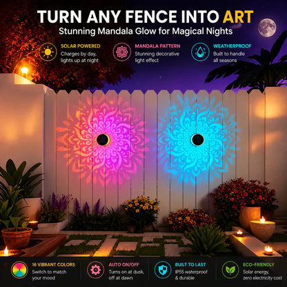 🏡Solar Mandala Projector Outdoor Lights