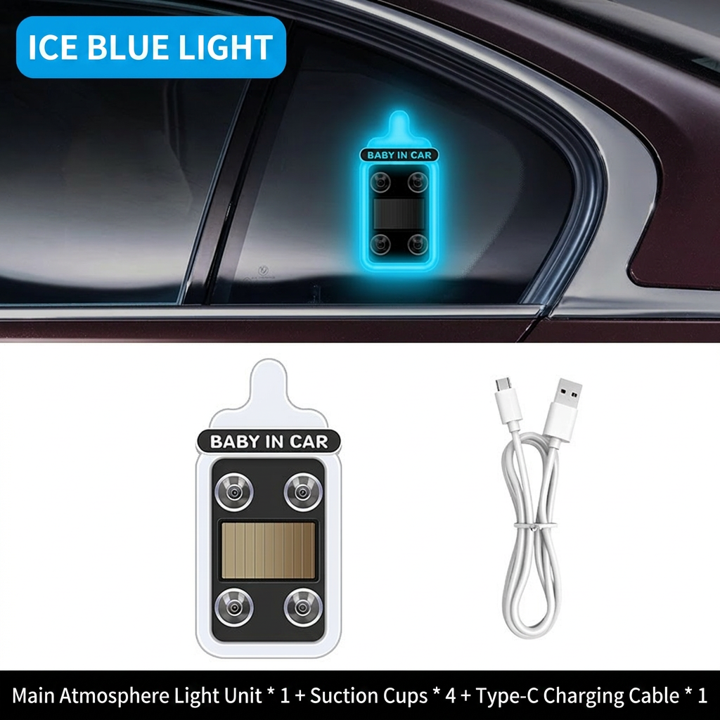 🦋Solar-powered LED eco-friendly wireless car interior decorative lights