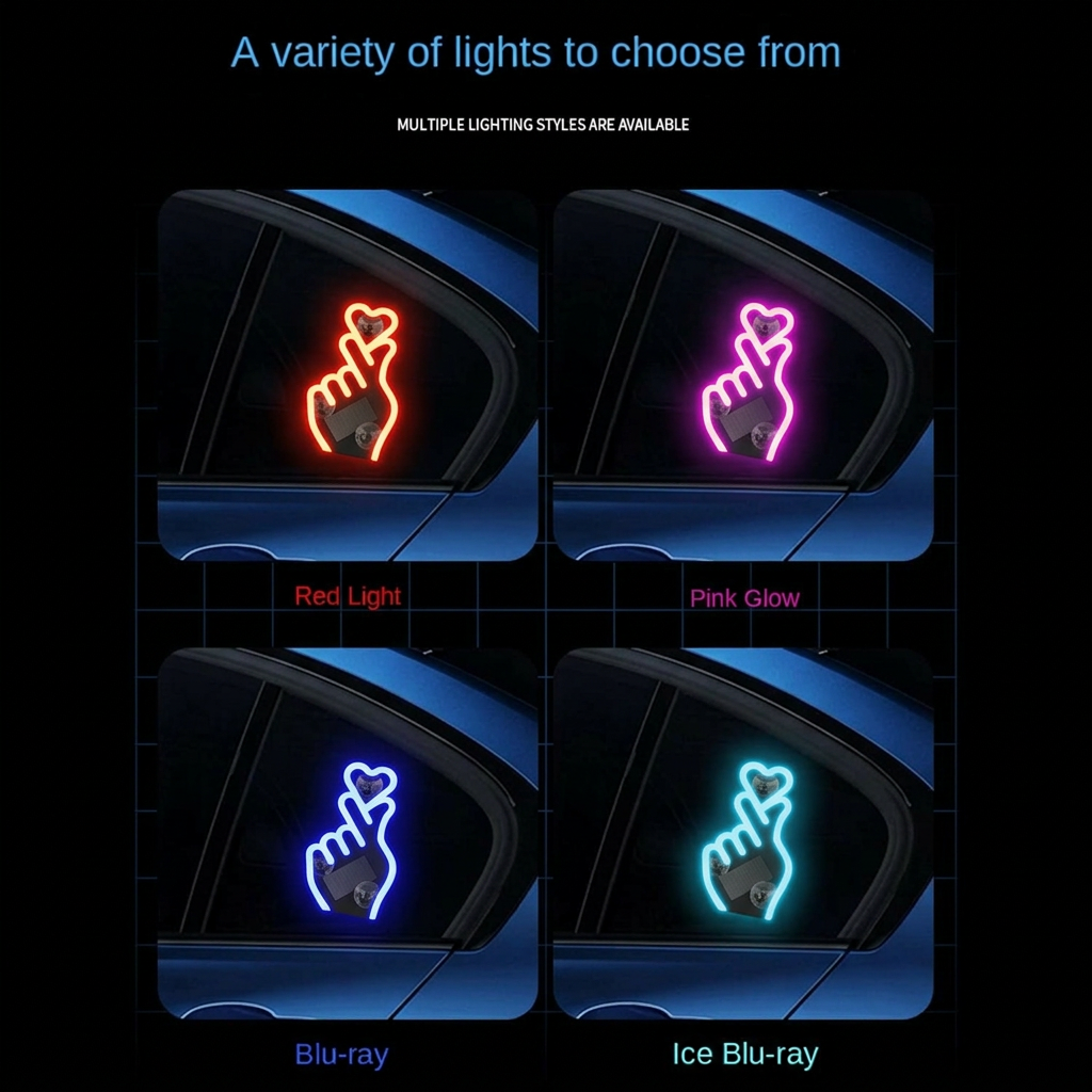🦋Solar-powered LED eco-friendly wireless car interior decorative lights